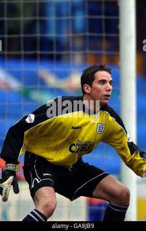 Fußball - AXA gesponserter FA Cup - Runde vier - Tranmere Rovers gegen Cardiff City. Neil Alexander, Cardiff City Stockfoto