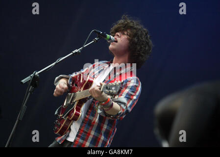 Die Ansicht ausführen während des Konzerts Tennents Vital - Belfast Stockfoto
