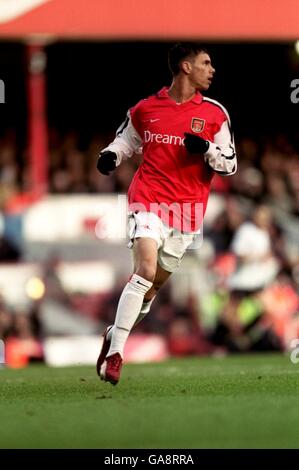 Fußball - FA Barclaycard Premiership - Arsenal gegen Fulham. Jeremie Aliadiere, Arsenal Stockfoto