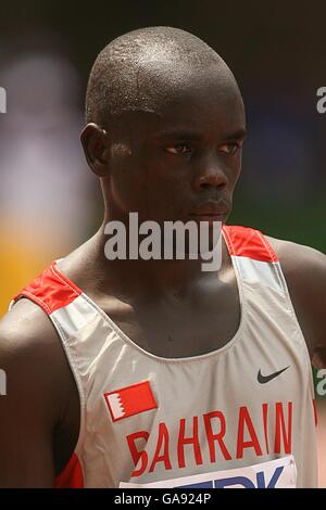 Belal Mansoor Ali in Bahrain in Aktion in den 1500 Metern Stockfoto