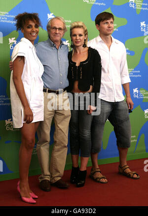 Filmfestspiele von Venedig - ist es eine freie Welt Photocall Stockfoto