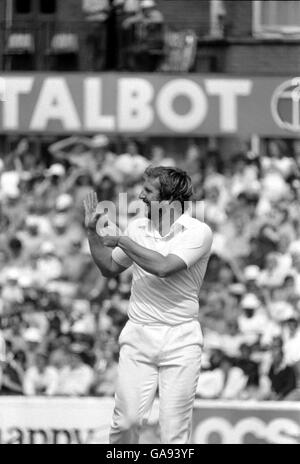 Der englische Ian Botham feiert sein 200. Testdickicht Stockfoto