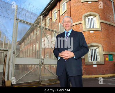 Jack Straw besucht HMP Preston Stockfoto