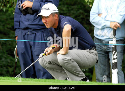 Englands Mark Foster während der Quinn Direct British Masters am Belfry, Wilshaw, Sutton Coldfield. Stockfoto