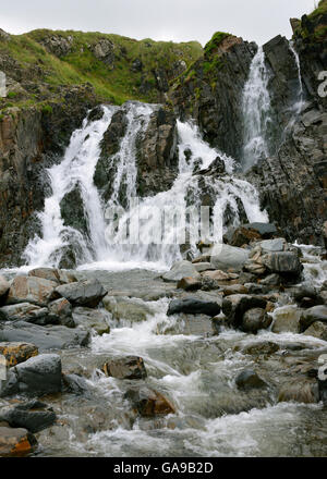 Wasserfall bei Welcombe Mund, Hartland Halbinsel North Devon Coast Stockfoto