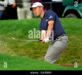 Englands Mark Foster während der Quinn Direct British Masters am Belfry, Wilshaw, Sutton Coldfield. Stockfoto