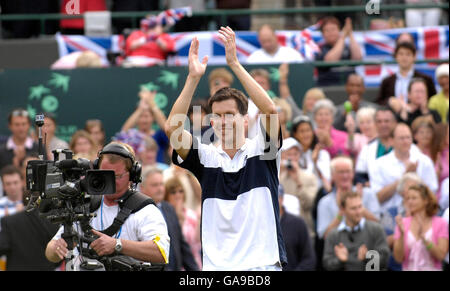 Tennis - Davis Cup - Welt Gruppe-Play-off - Tag 2 - Großbritannien V Kroatien - All England Club Stockfoto