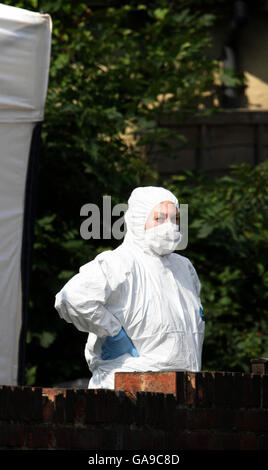 Drei Tote nach Feuerwaffen Vorfall Stockfoto