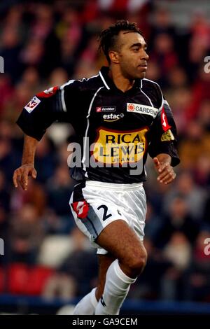 Französischer Fußball - Premiere Division - Lille / Troyes. Patrice Loko, Troyes Stockfoto