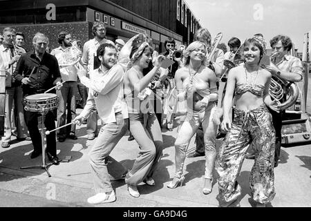 PROTEST-TANZ Stockfoto