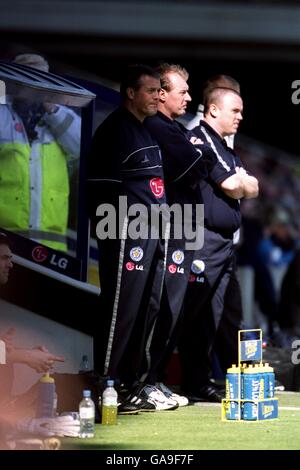 Fußball - FA Barclaycard Premiership - Leicester City gegen Manchester United Stockfoto