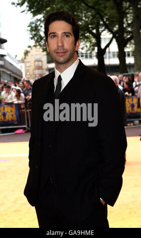 David Schwimmer kommt zur Weltpremiere von Run Fat Boy Run, im Odeon West End im Zentrum von London. Stockfoto