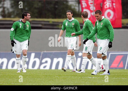 Fußball - Europameisterschaft 2008-Qualifikation - Gruppe F - Island V Nordirland - Laugardalsvollur Stadion Stockfoto