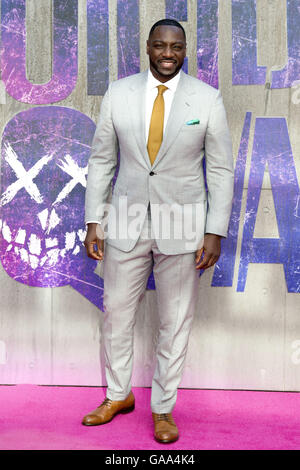 London. 3. August 2016. Adewale Akinnuoye-Agbaje besucht die "Suicide Squad" Europa-Premiere im Odeon Leicester Square am 3. August 2016 in London. | Verwendung Weltweit © Dpa/Alamy Live-Nachrichten Stockfoto