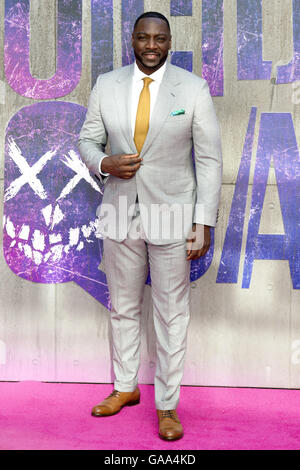 London. 3. August 2016. Adewale Akinnuoye-Agbaje besucht die "Suicide Squad" Europa-Premiere im Odeon Leicester Square am 3. August 2016 in London. | Verwendung Weltweit © Dpa/Alamy Live-Nachrichten Stockfoto