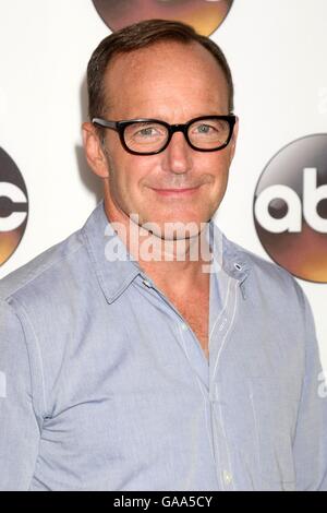 Clark Gregg im Ankunftsbereich für Disney ABC Television Group Gastgeber TCA Sommer Presse-Tour, The Beverly Hilton Hotel, Beverly Hills, CA 4. August 2016. Foto von: Priscilla Grant/Everett Collection Stockfoto