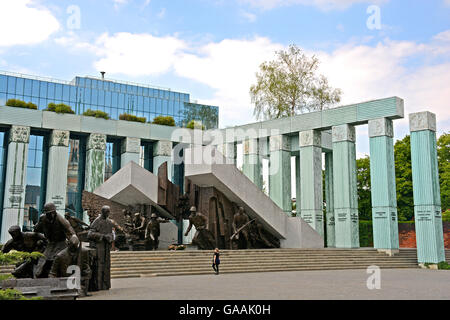 Warschauer Aufstand Denkmal Warschau Polen Stockfoto