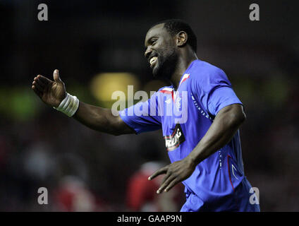 Fußball - UEFA Champions League - Gruppe E - Rangers V Stuttgart - Ibrox Stadium Stockfoto