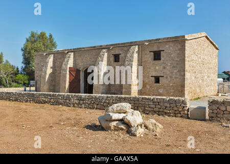 Alte Gebäude im archäologischen Park von Paphos, Zypern. Stockfoto