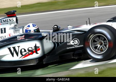 Formel-1-Motorsport - Großer Preis Von Österreich - Qualifying. David Coulthard, McLaren Mercedes Stockfoto
