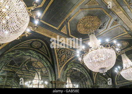 Studio 54 Theater Lobby Kronleuchter, NYC, USA Stockfoto