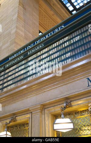 Infotafel im Grand Central Terminal, NYC Stockfoto