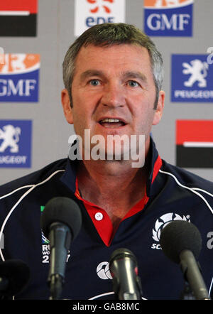 Rugby-Union - IRB Rugby World Cup 2007 - Schottland-Pressekonferenz - Murrayfield Stockfoto