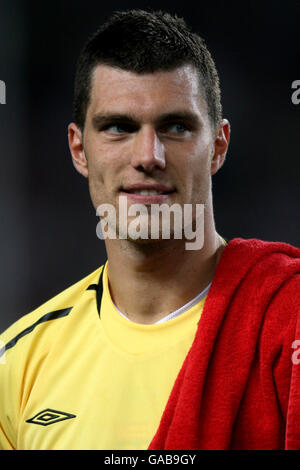 Fußball - UEFA Champions League - Gruppe E - Barcelona / Olympique Lyonnais - Camp Nou. Remy Vercoutre, Torhüter von Olympique Lyonnais Stockfoto