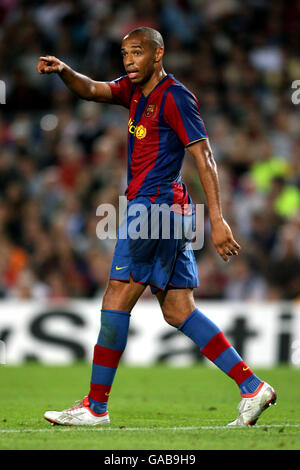 Fußball - UEFA Champions League - Gruppe E - Barcelona / Olympique Lyonnais - Camp Nou. Thierry Henry, Barcelona Stockfoto