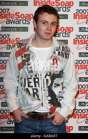 Inside Soap Awards 2007 - London. Tom Hudson bei den Inside Soap Awards 2007, Gilgamesh, The Stables, Chalk Farm Road, Camden, London, NW1. Stockfoto