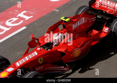 Formel-1-Motorsport - Großer Preis Von Großbritannien - Qualifikation - Silverstone. Kimi Räikkönen, Ferrari Stockfoto