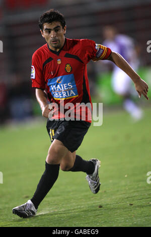 Fußball - Spanische Primera League - Mallorca gegen Valladolid - Estadio Son Moix. Ariel Ibagaza, Mallorca Stockfoto