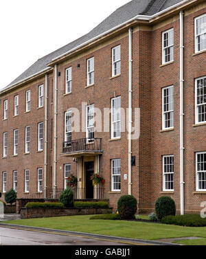 Allgemeine Ansicht des Schildes vor dem Wiltshire Police Headquarters auf der London Road in Devizes, Wiltshire. Stockfoto