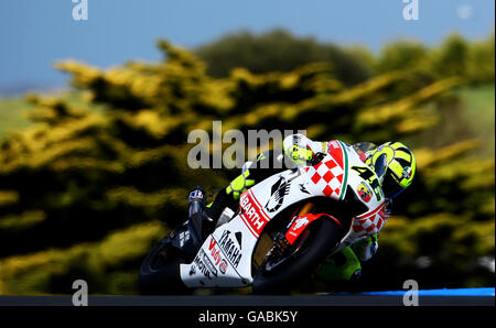 Motorradfahren - Moto GP - GMC großer Preis von Australien - Training - Phillip Island. Valentino Rossi vom Fiat Yamaha Team (ITA) Stockfoto