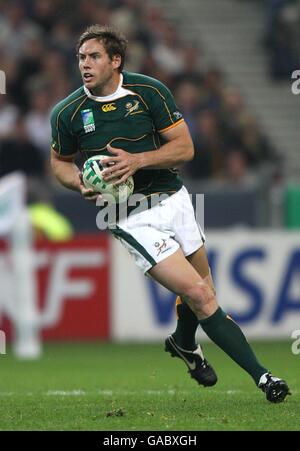 Rugby Union - IRB Rugby-Weltmeisterschaft 2007 - Halbfinale - Südafrika gegen Argentinien - Stade de France. Butch James, Südafrika Stockfoto