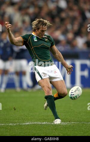 Rugby Union - IRB Rugby-Weltmeisterschaft 2007 - Halbfinale - Südafrika gegen Argentinien - Stade de France. Percy Montgomery, Südafrika Stockfoto