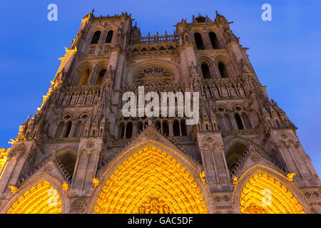 Kathedrale Basilika unserer lieben Frau in Amiens, Frankreich Stockfoto