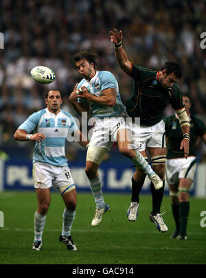 Rugby-Union - IRB Rugby World Cup 2007 - Semi Final - Südafrika V Argentinien - Stade de France Stockfoto
