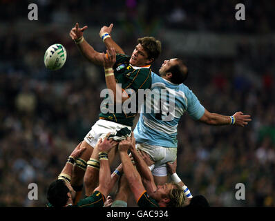 Rugby-Union - IRB Rugby World Cup 2007 - Semi Final - Südafrika V Argentinien - Stade de France Stockfoto