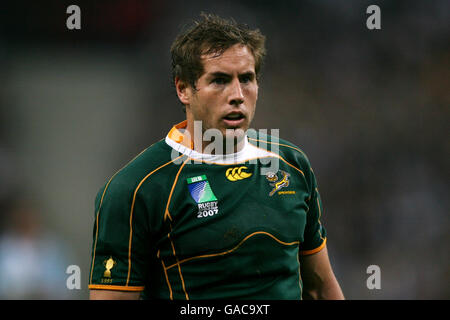 Rugby Union - IRB Rugby-Weltmeisterschaft 2007 - Halbfinale - Südafrika gegen Argentinien - Stade de France. Butch James, Südafrika Stockfoto