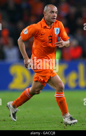 Fußball - UEFA European Championship 2008 Qualifikation - Gruppe G - Holland gegen Slowenien - Philips Stadion. Demy De Zeeuw, Holland Stockfoto