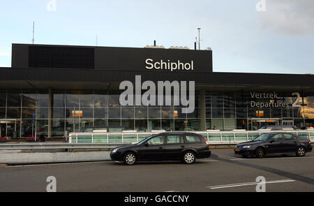 Reisen, Stadtblick, Amsterdam. Gesamtansicht des Schipol Flughafens in Amsterdam Stockfoto