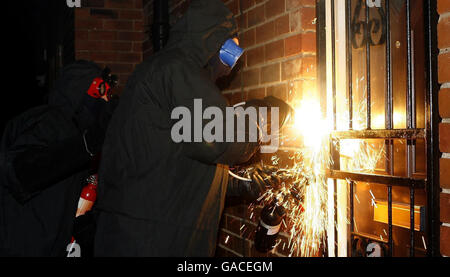 Drogen-Razzia in Leeds Stockfoto