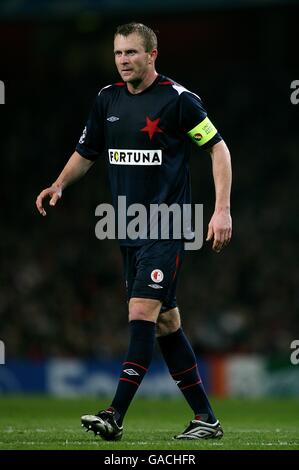 Fußball - UEFA Champions League - Gruppe H - Arsenal gegen Slavia Prag - Emirates Stadium. Stanislav Vlcek, Slavia Prag Stockfoto