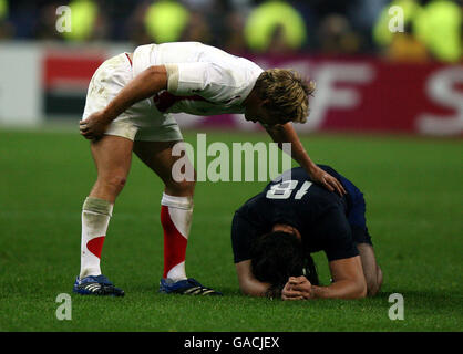 Rugby-Union - IRB Rugby World Cup 2007 - Semi Final - England / Frankreich - Stade de France Stockfoto