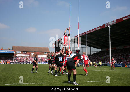 Rugby-Union - Guinness Premiership Semi Final Playoff - Gloucester V Sarazenen - Kingsholm Stockfoto