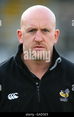 Rugby Union - EDF Energy Cup - Gruppe A - London Wasps gegen Gloucester Rugby - Adams Park. Sean Edwards, London Wasps Assistant Coach Stockfoto