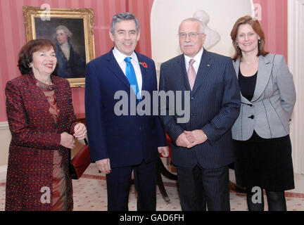 Präsident der Tschechischen Republik besucht UK Stockfoto