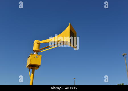 Ein 50er Jahre amerikanische Air Raid Siren Stockfoto