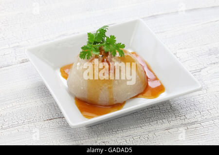 BA wan, Bawan, taiwanesische Mega Knödel, Suppen Stockfoto